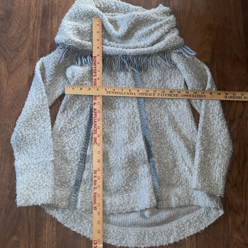 Angel Of The North Gray Cowl Neck Sweater - Picture 4 of 7